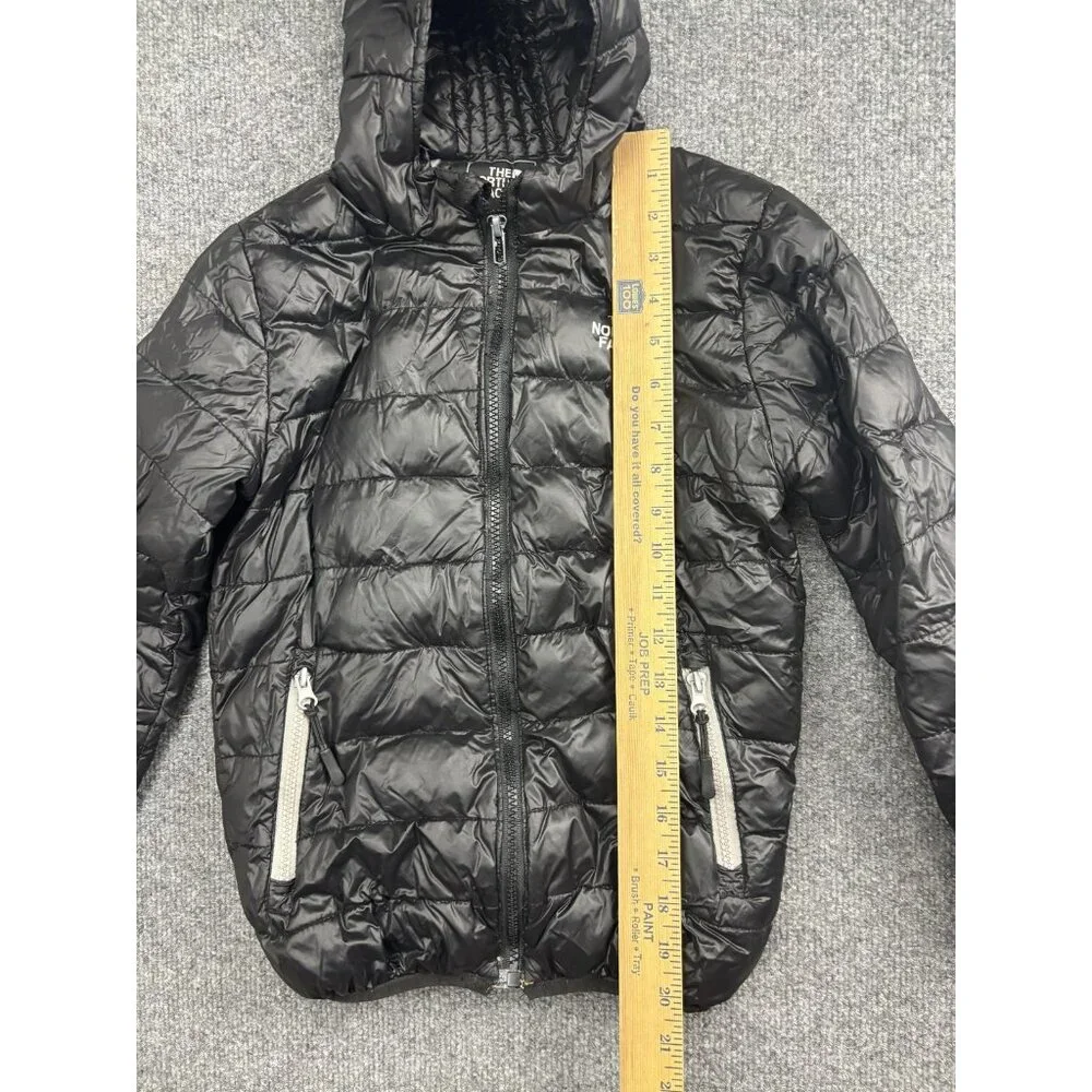 The‎ North Face Jacket Youth 10-11 Black Summit Series Hooded Puffer Insulated